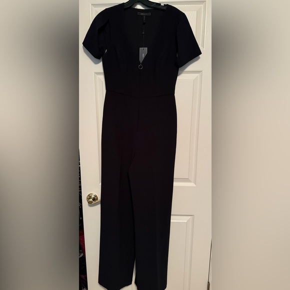 NWT, BCBG Johnny Cut Out Jumpsuit, Black, size S - Picture 8 of 8